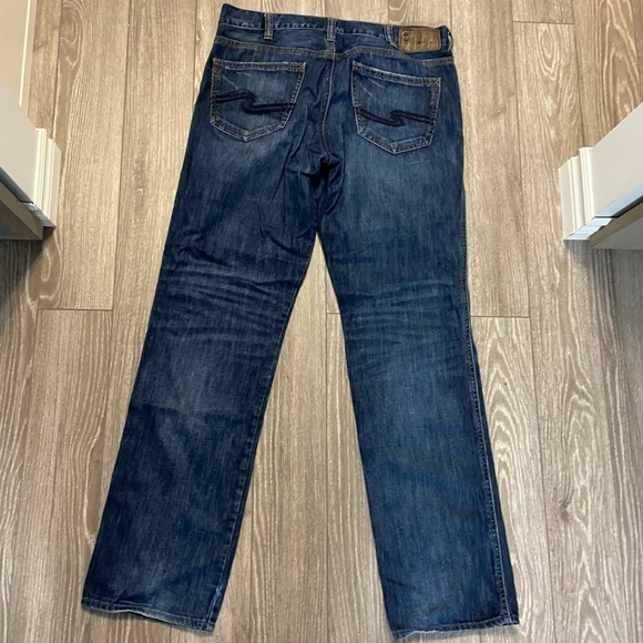 Mens Silver Jeans 33/34 - Picture 2 of 3